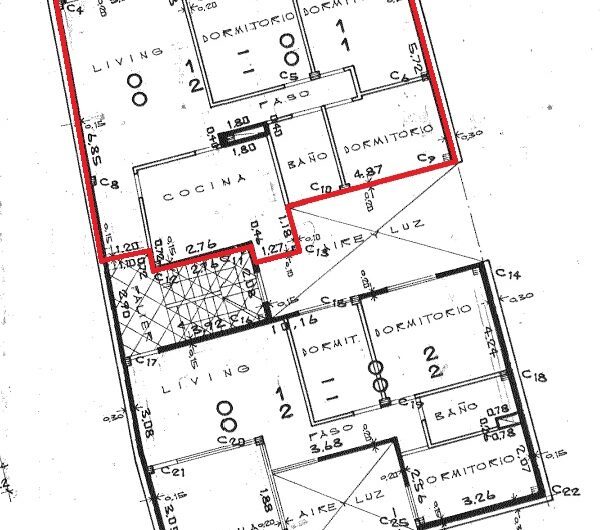Viamonte 325 – Departamento Segundo Piso Escalera